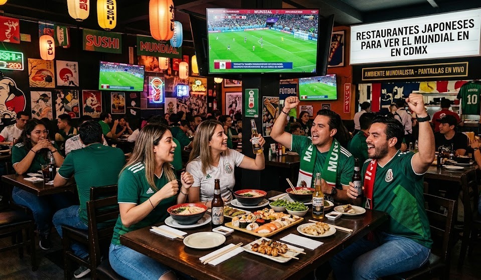 Los 5 Mejores Restaurantes Japoneses para Ver el Mundial en CDMX