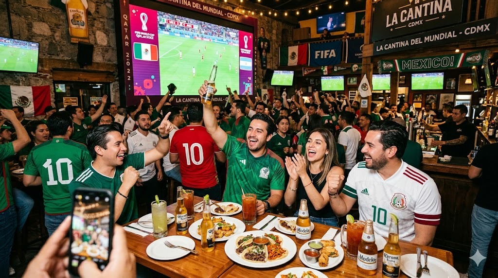 Mejores Restaurantes para ver el Mundial en CDMX